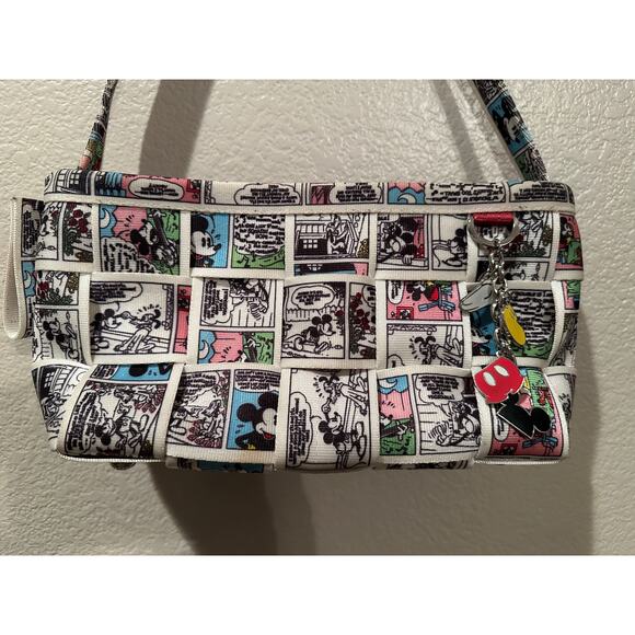 NWOT Disney Couture Harveys Seatbelt Classic Comic Baguette Bag 1st Edition 2008 - Picture 3 of 6